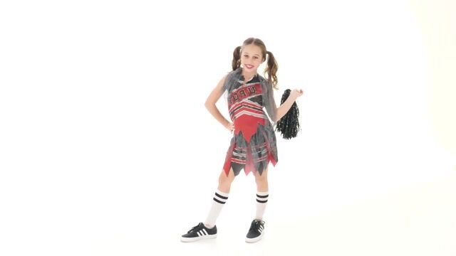 Of course Rotten University is going to need a cheerleading squad. Lead the crowd in this Spiritless Cheerleader Child Costume!