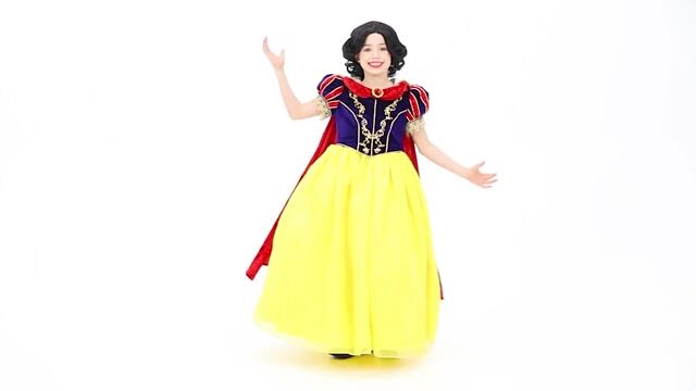 FUN3381CH Premium Snow White Costume Dress for Girls