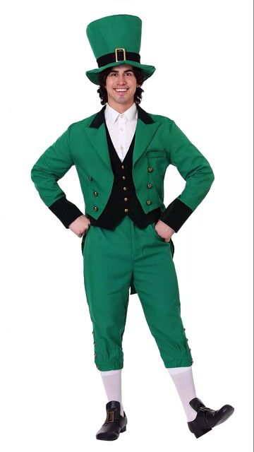 FUN2082PL_Ai Men's Plus Size Leprechaun Costume