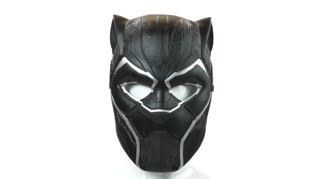 JWC2860 Black Panther Adult Mask Closeup Feature