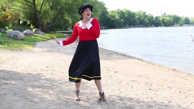 FUN5252AD Adult Deluxe Olive Oyl Costume