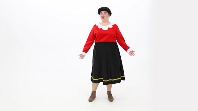 FUN5252PL Plus Size Olive Oyl