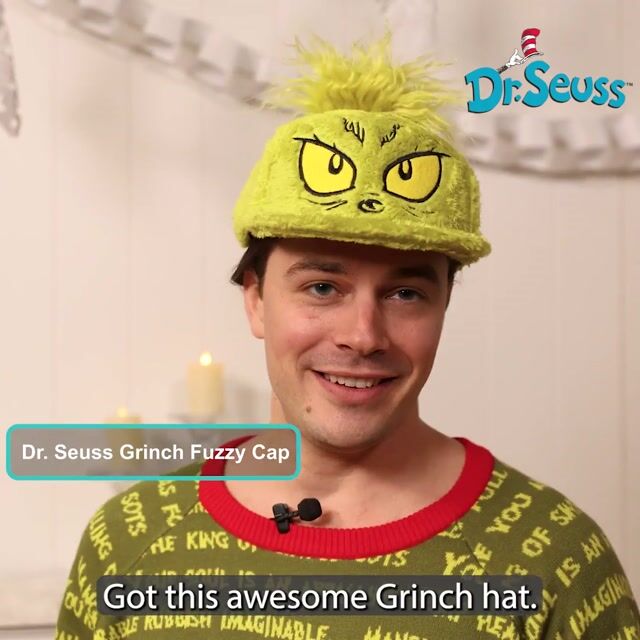 If your going to be a grumpy Grinch then you should be one from head to toe! Get this Dr. Seuss Grinch Fuzzy Cap and we have your head covered for you.Lets be honest, everyone needs a Grinch Hat.