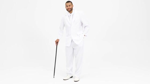 FUN1111WHAD White Suit Costume for Men