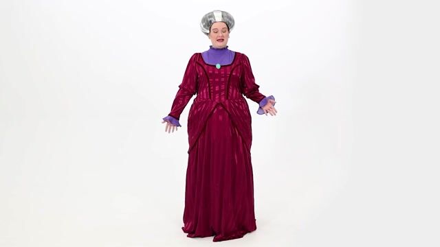 FUN4841PL Women's Plus Size Disney Cinderella Lady Tremaine Costume Dress