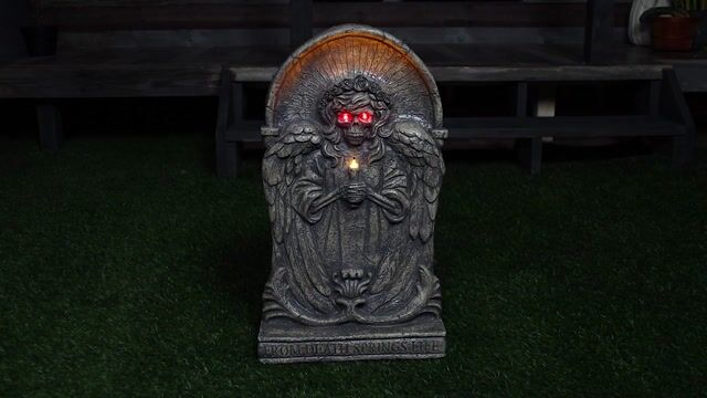 FUN4306 Death Springs Life Light Up Tombstone