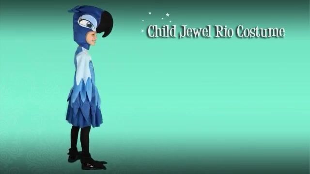 This Child Rio Jewel Costume is a detailed Macaw costume straight from the hit movie Rio. Let your girl be Jewel and she can help keep Blu out of trouble!