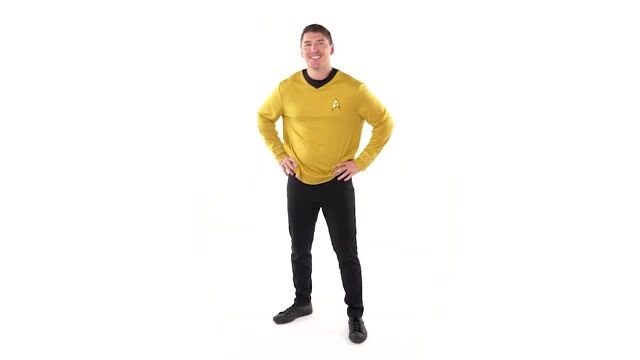 JWC5136 Captain Kirk Costume Top 360 Action Video