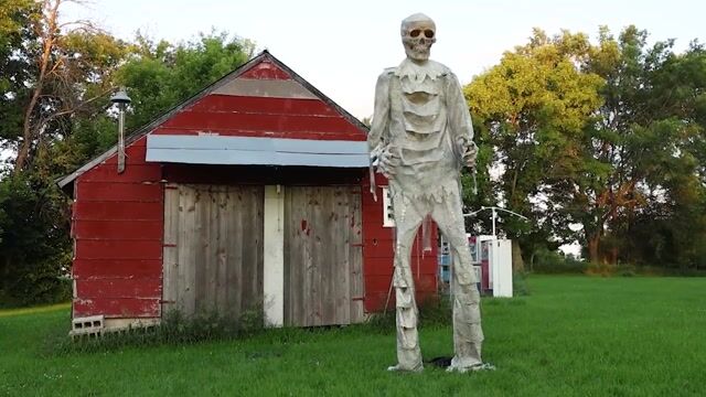 Towering at 12 feet tall, this Short Circuit Mummy animatronic is a shocking addition to any haunted display. With glowing lights, eerie sounds, and erratic movements, this massive monster brings ancient terror and electrifying horror to your Halloween setup.