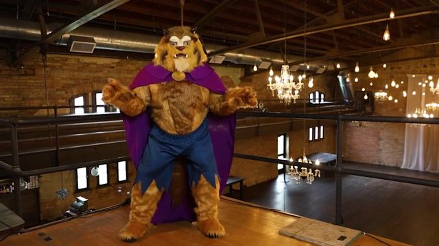 FUN94801PL Plus Size Authentic Caped Disney Beast Costume for Men
