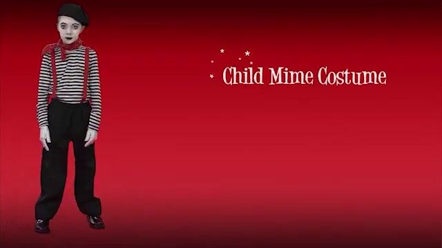 If your child likes to silently pull on invisible ropes, this Child Mime Costume is a perfect choice!