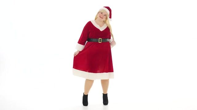 FUN3099PL Women's Plus Size Santa Claus Sweetie Costume