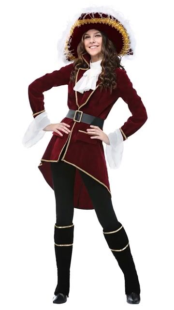 FUN6281AD Ai Women's Captain Blackheart Costume