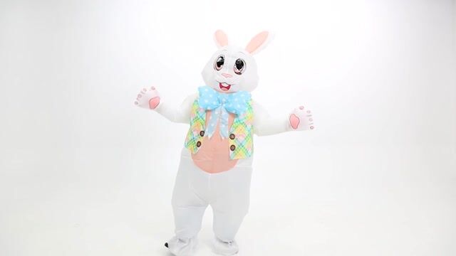 FUN4823AD Inflatable Easter Bunny Costume for Adults