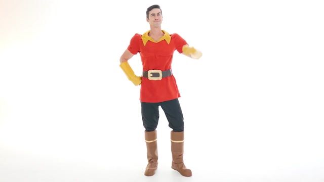 Become the brawny, handsome bachelor of everyone's dreams when you put on this licensed exclusive Disney Beauty and the Beast Gaston Men's Costume.