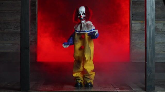 FUN99865 - 2-3 ft Mini Milo the Sing-Along Clown Animatronic Decoration