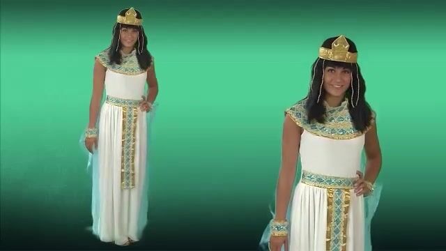 Be the Queen of the Nile in this Cleopatra costume for Halloween and you will be walking like an egyptian all night long.  Add a Cleopatra wig to complete the look.