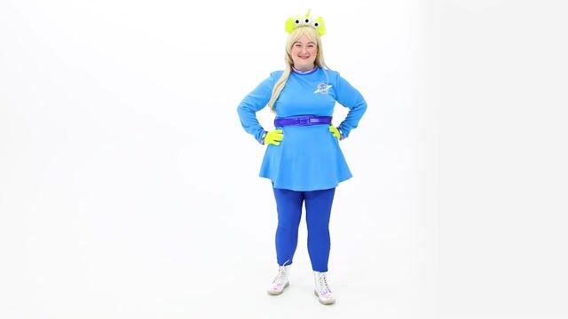 FUN4817PL Women's Plus Size Disney and Pixar Toy Story Alien Costume Dress
