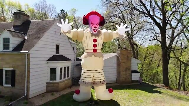 Bring the horror of IT to life with this mighty 25FT Pennywise Colossal Inflatable Decoration! With menacing details and monstrous height, it’s the ultimate fright for any Halloween setup.