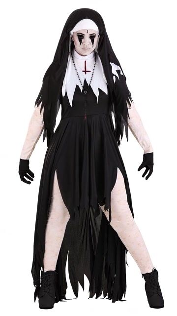 FUN2197AD Ai Dreadful Nun Costume for Women
