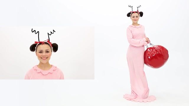 FUN0881AD Women's Dr Seuss Classic Cindy Lou Who Costume