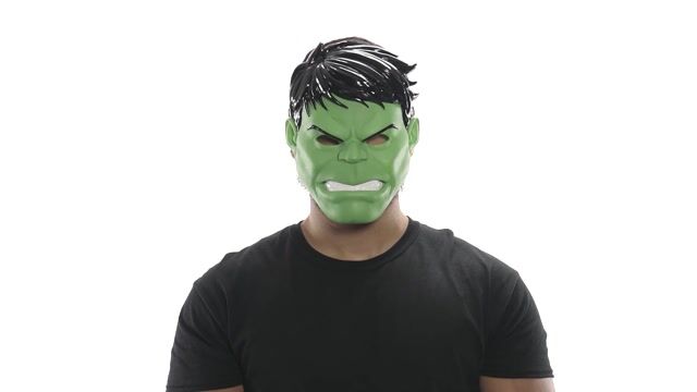 JWC1173 Hulk Mask Adult 360 Action Rotation