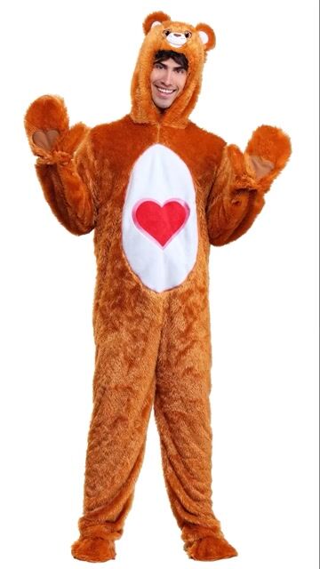 FUN6495AD Ai Care Bears Adult Classic Tenderheart Bear Costume