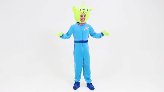FUN4746AD Adult Disney and Pixar Toy Story Alien Costume