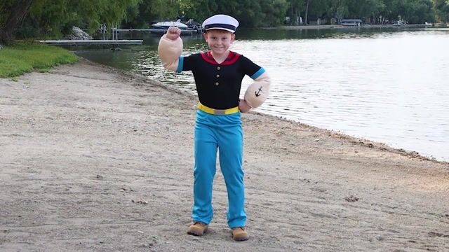 FUN5255CH Kid's Deluxe Popeye Costume