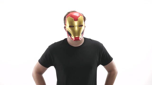 JWC1171 Ironman Mask Adult Accessory 360 Action Rotation