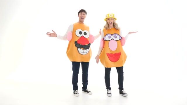 The Mr. and Mrs. Potato Head costumes are a fun, playful choice for Halloween, perfect for couples or friends. They work great as part of a Toy Story-themed group costume, bringing a nostalgic and whimsical touch to any celebration.