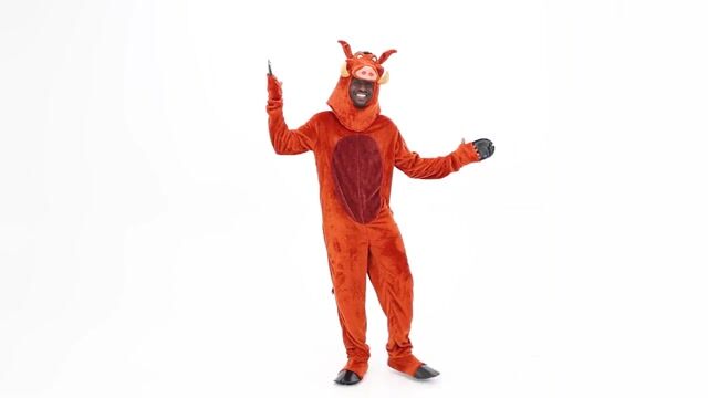 Hakuna Matata! Step into the wild and wacky world of The Lion King with this Adult Disney Pumbaa Costume. Whether you're cracking jokes with Timon or belting out your favorite tunes, this costume transforms you into the lovable warthog himself.