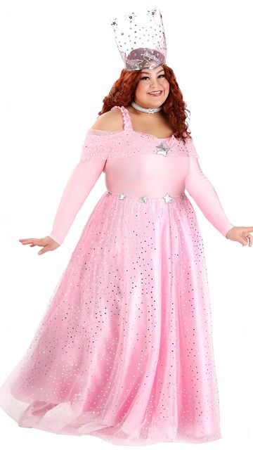 FUN6431PL Plus Deluxe Pink Witch Dress Costume