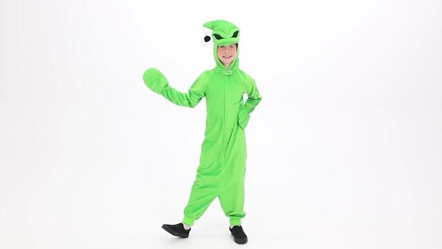 Step into the spooky world of TIm Burton when you're wearing our exclusive Kid's Deluxe Nightmare Before Christmas Green Oogie Boogie Costume! Bring the villainous trickster to life this Halloween!