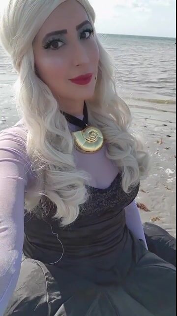 Make waves with villainous glamour Women's Disney Little Mermaid Prestige Ursula Costume! Cast a spell everywhere you go with this exclusive costume for your next Halloween look.