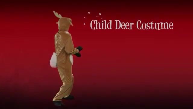 With the child deer costume he can roam the woods, frolic in a meadow, stroll in a stream and do lots of other deer activities. He could also participate in a play or attend a Halloween party.