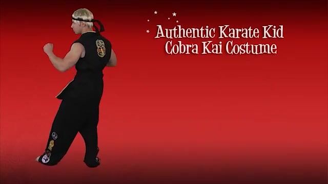 Sweep the leg! But only do it in our Authentic Karate Kid Cobra Kai Costume. Straight from the hit 1980s movie, there's no better version of the Cobra Kai costume anywhere else.