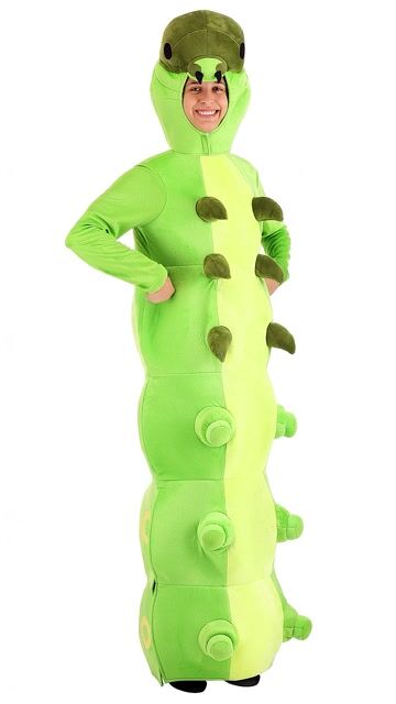 FUN7073AD Ai Adult Green Caterpillar Costume