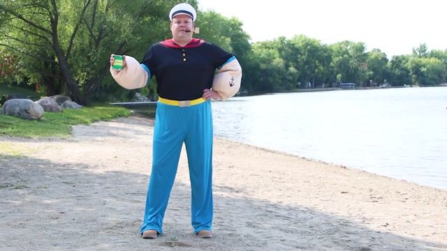 FUN5255PL Plus Size Deluxe Popeye Costume