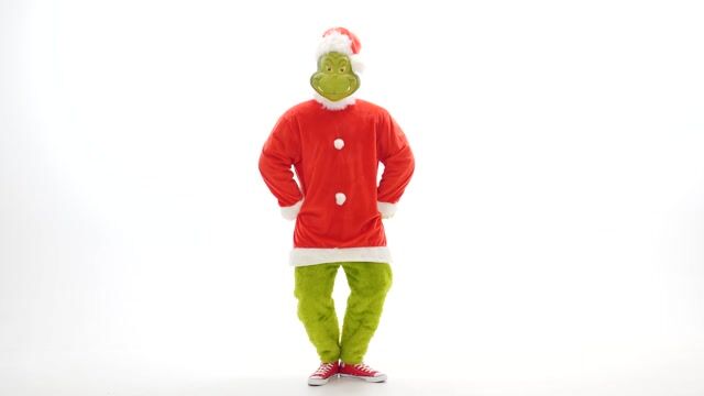 Embrace the holiday spirit in The Grinch Men's Deluxe Santa Jumpsuit with Mask Costume! This high-quality jumpsuit is perfect for festive gatherings and spreading some mischievous cheer!