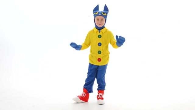 Get your little one groovin' with this fun and colorful Kid's Pete the Cat Costume! This costume is perfect for Halloween, school events or just for some dress up fun!