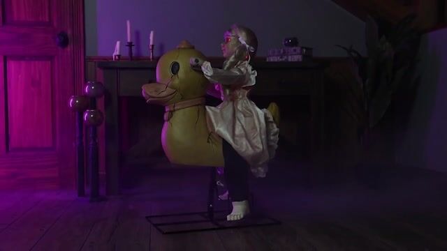 This exclusive 2.8FT Animatronic Rocking Duck Doll may look innocent, but its eerie motion and unsettling sounds will leave guests unsettled. A creepy twist on a childhood classic!