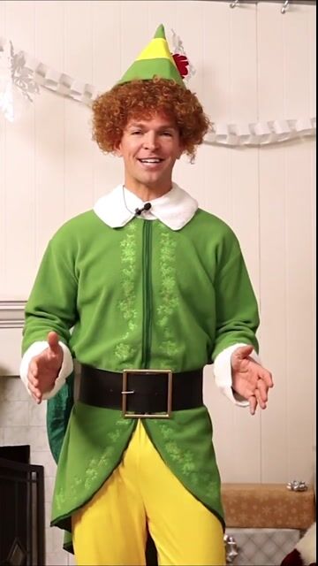 Spread holiday cheer the Buddy way with this Men's Buddy the Elf Costume! Inspired by the beloved Christmas movie, this outfit captures Buddy's signature green coat, yellow tights, and cheerful personality.